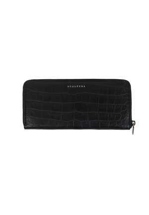 WITH ENGRAVED CROCODILE - Portemonnee - black