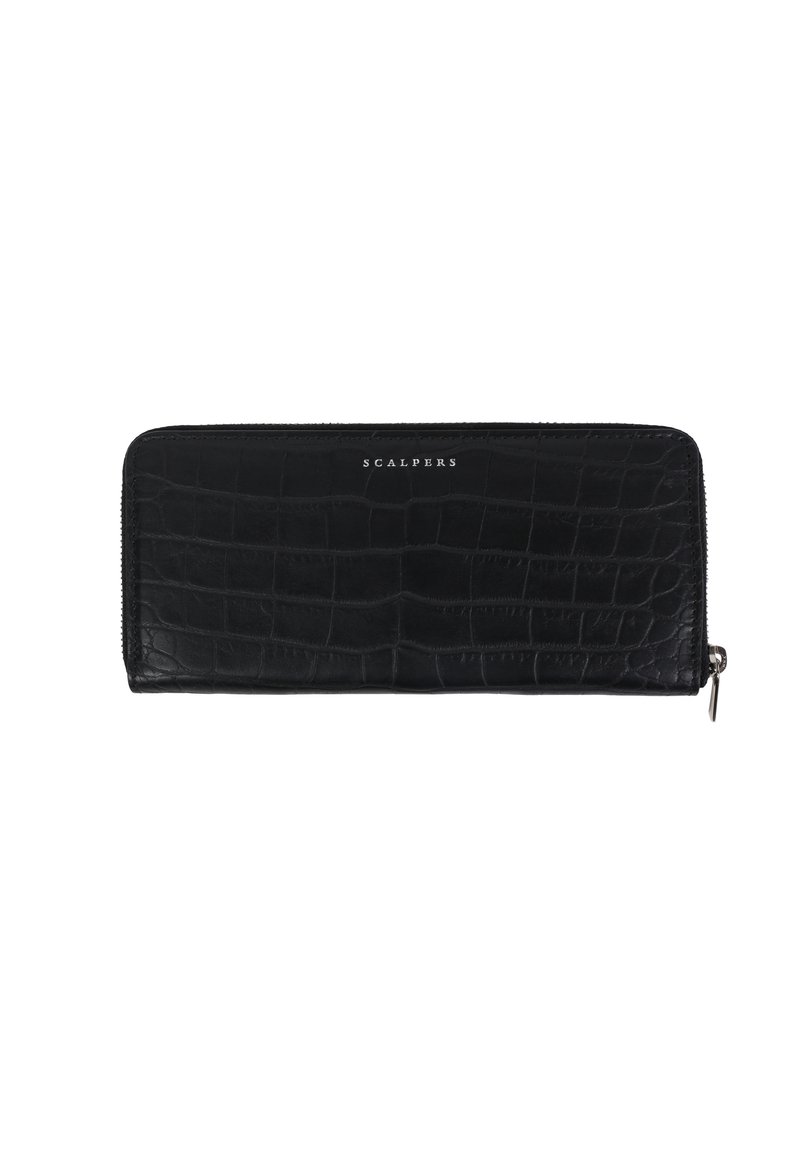 Scalpers - WITH ENGRAVED CROCODILE - Wallet - black, Enlarge