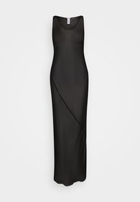 SHEER BIAS TANK DRESS 100% SILK - Chemise de nuit / Nuisette - black