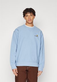 Carhartt WIP - AMERICAN SCRIPT - Športni pulover - frosted blue Miniaturna slika 1