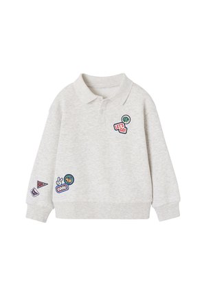 Vertbaudet, POLO SWEATSHIRT FOR BOYS - Sweatshirt - marl grey