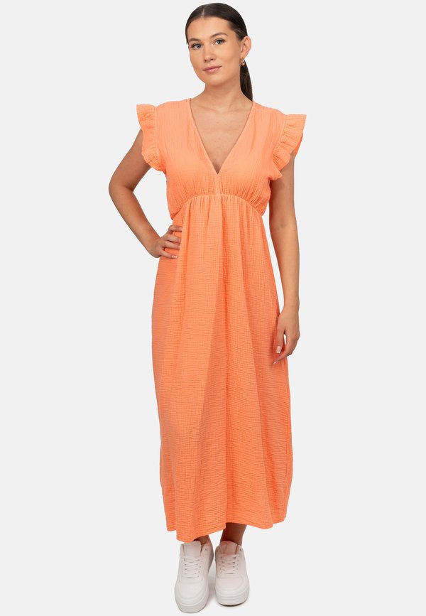 Freizeitkleid - orange