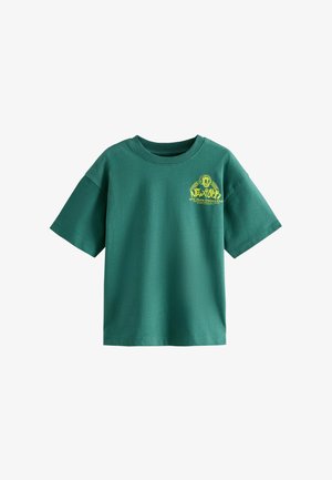SHORT SLEEVE GRAPHIC STANDARD - Majica kratkih rukava s printom - green skeleton back print
