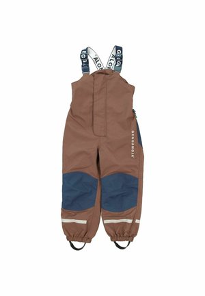 SHELL BIB - Rain trousers - brown