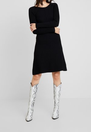 Gebreide jurk - black