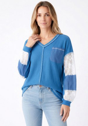 usha Sweatshirt - blue white