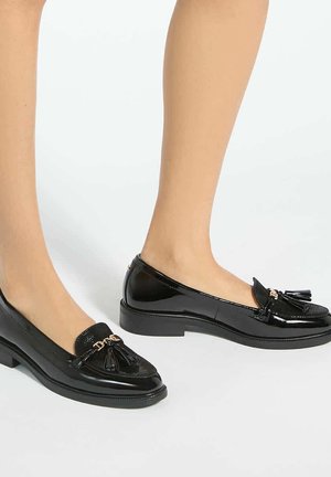 Dune London, DUNE LADIES - Chaussons - black-patent synthetic