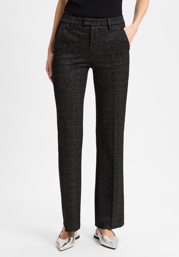 STOFF JOANA - Stoffhose - anthrazit silber