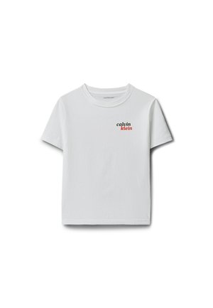 Calvin Klein Jeans, FRONT BACK PRINT TEE SS UNISEX - Trükipildiga T-särk - bright white