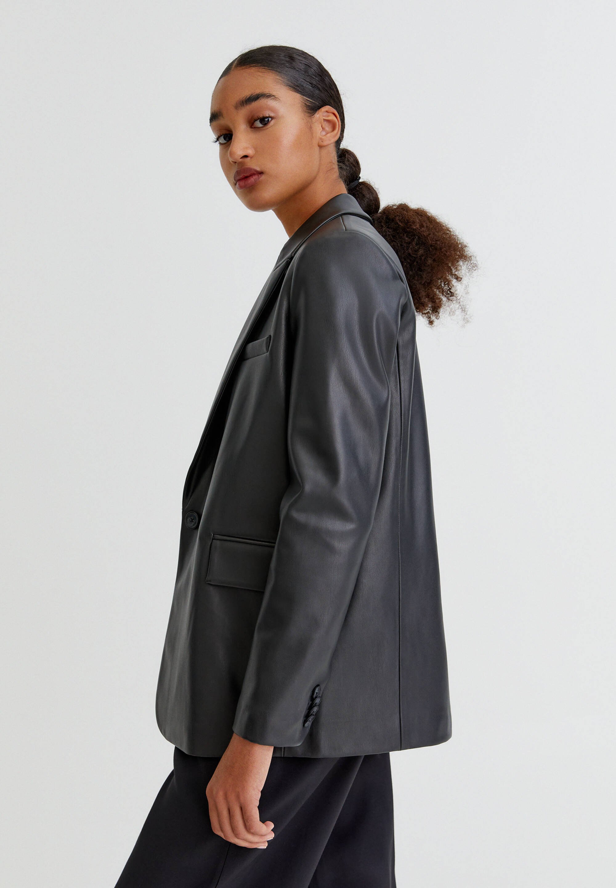 robe blazer pull and bear