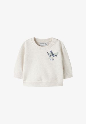 Name it, NBMPOREGON LS SWEAT BOX BRU - Sweatshirt - peyotemelange(white)