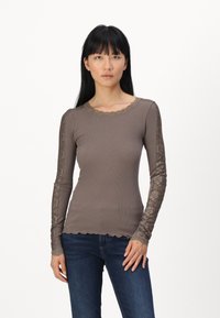 Rosemunde BERNADINE  REGULAR O NECK - Pitkähihainen paita - brown