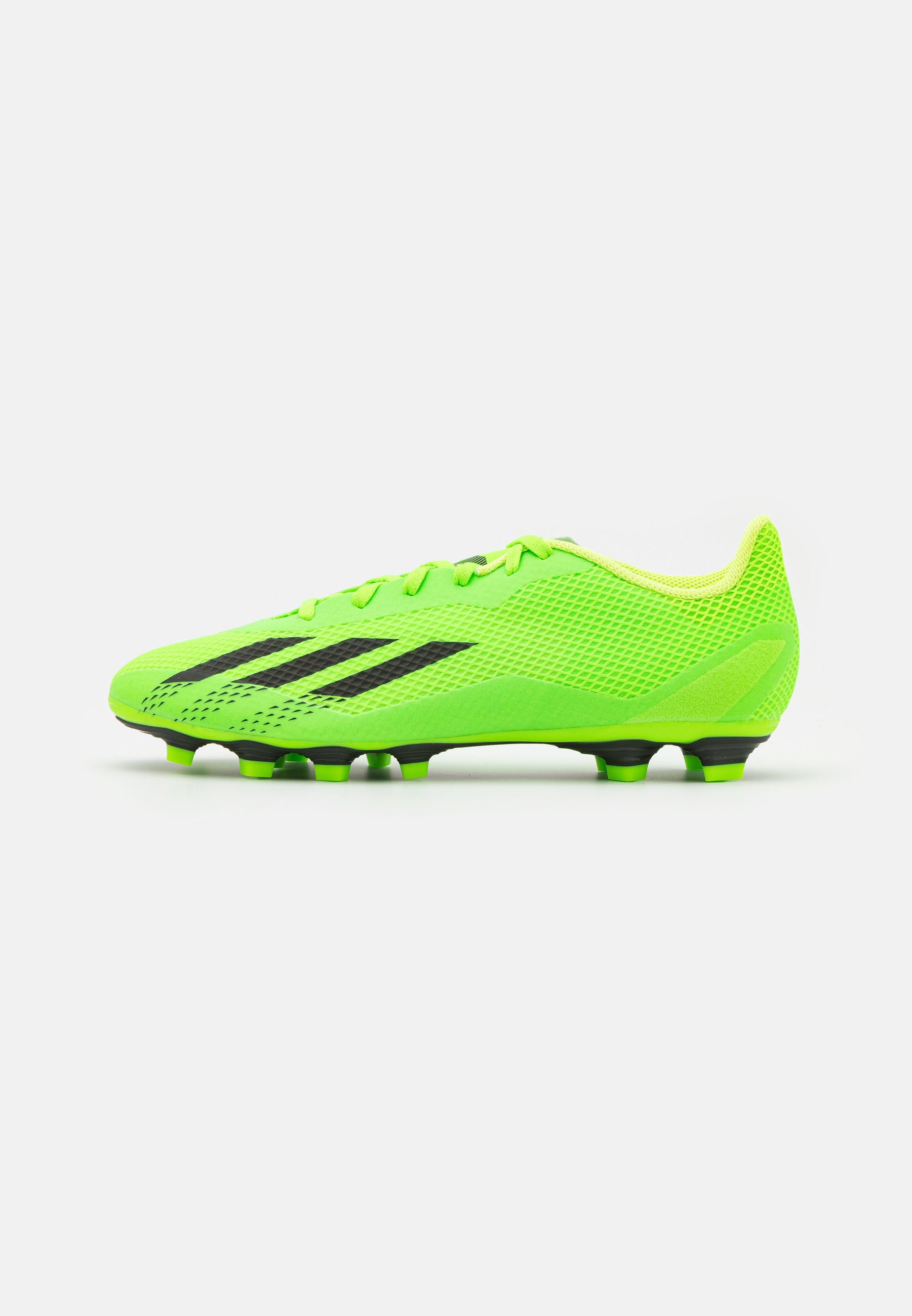 bright green football boots