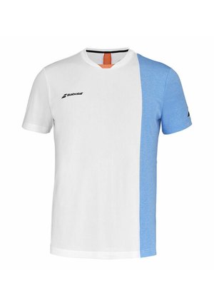 PLAY CREW NECK - T-Shirt print - white blithe blue hthr