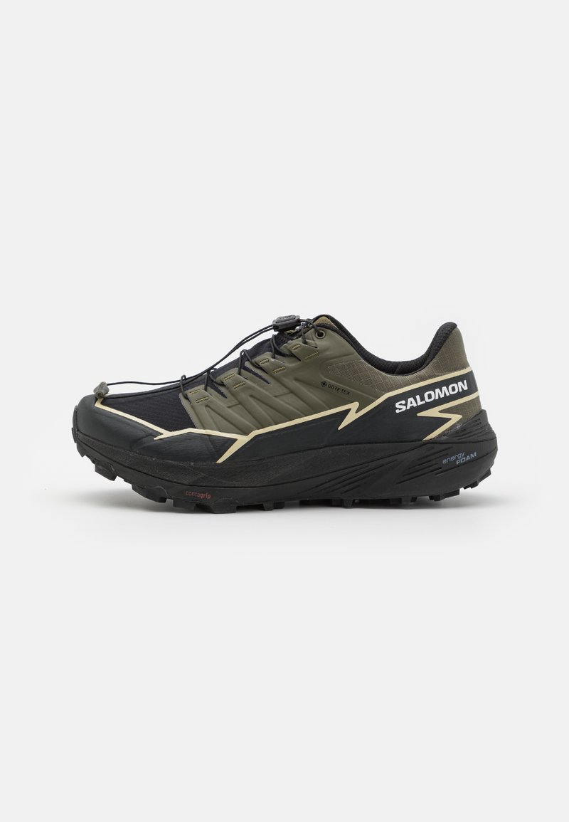 Salomon THUNDERCROSS GTX - Krosa skriešanas apavi - olive night/black/alfalfa