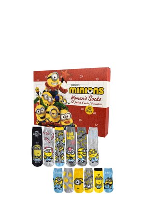 MINIONS ADVENT CALENDAR - 12 PACK - Socks - mehrfarbig
