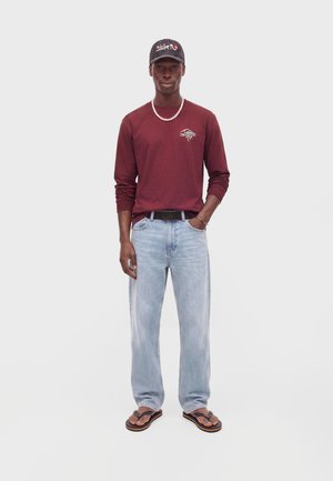 Quiksilver, EARTH UNISEX - Блуза с дълги ръкави - oxblood red
