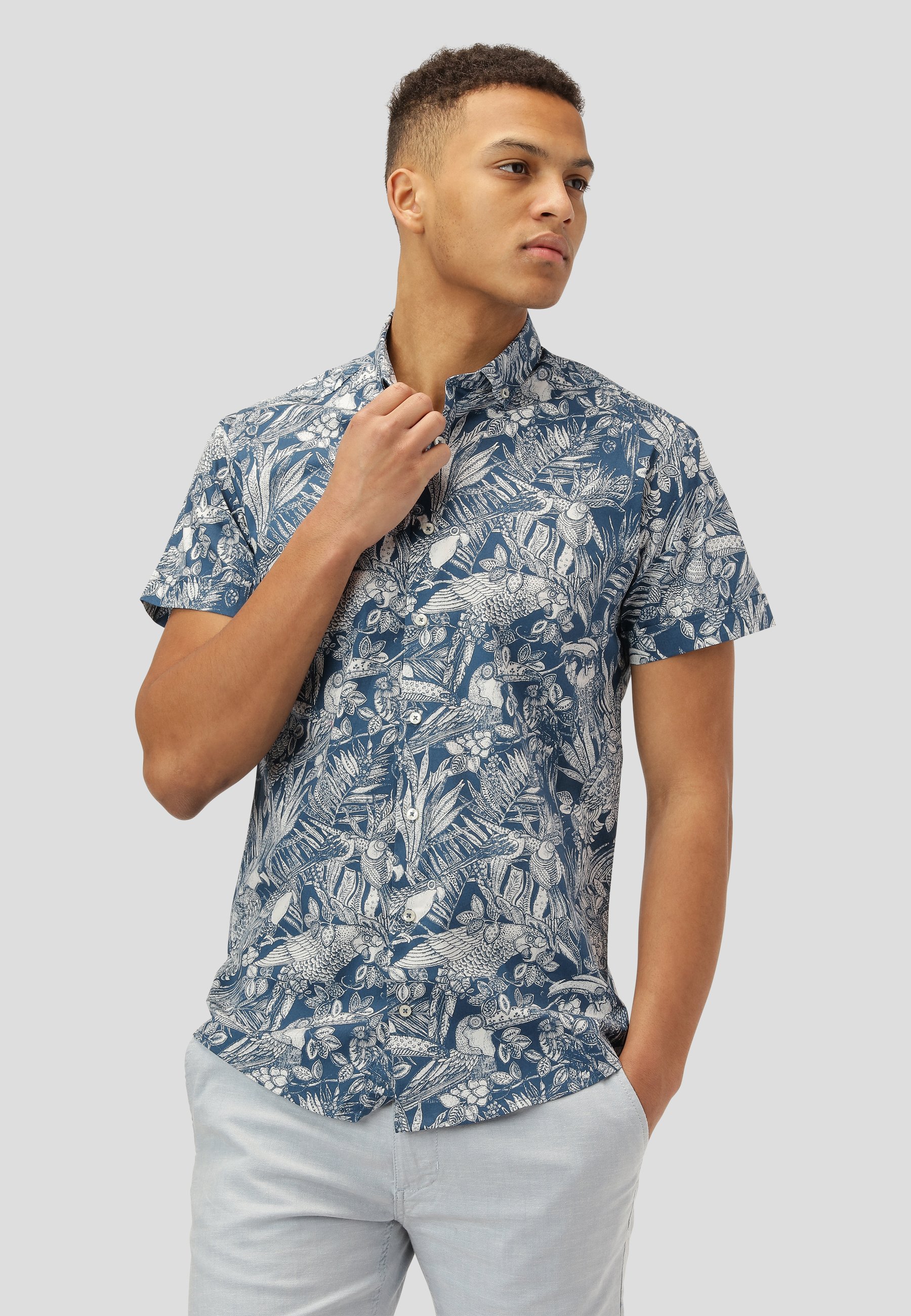 Jack \u0026 Jones JJEJACK SLIM FIT - Hemd - total eclipse/dunkelblau - Zalando.de