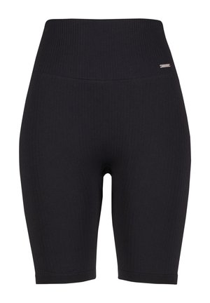 aim’n® RIBBED HIGH SEAMLESS BIKER SHORT - Leggings - black