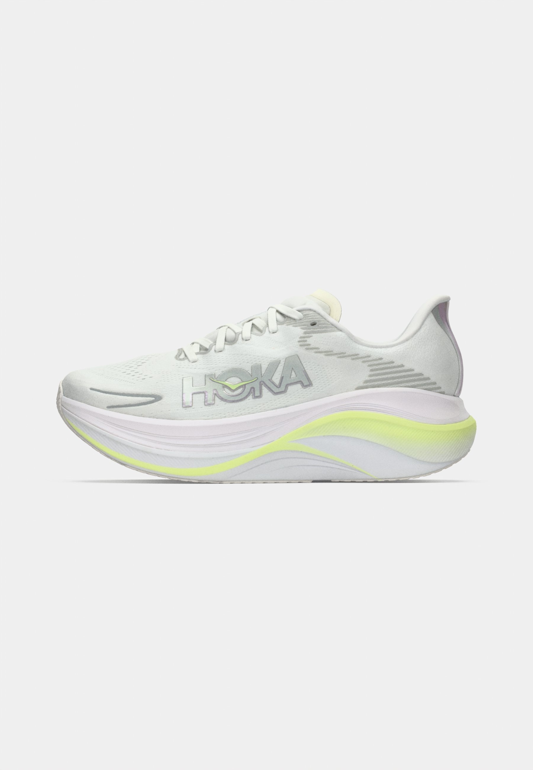 HOKA SKYWARD X 2 - Laufschuh Straße - white/neon yuzu/weiß - Zalando