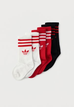 CREW UNISEX 6 PACK - Sokid - better scarlet/black/white