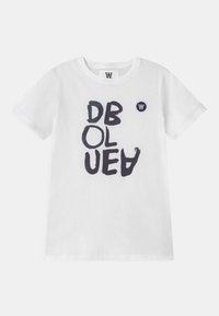 WOOD WOOD OLA UNISEX - Triko s potiskem - bright white