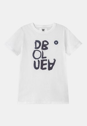 WOOD WOOD OLA UNISEX - Triko s potiskem - bright white