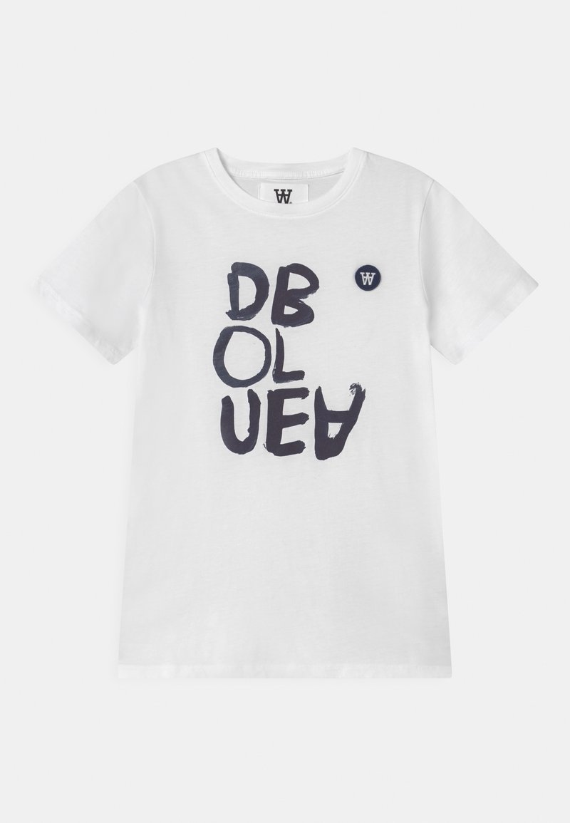 WOOD WOOD OLA UNISEX - Triko s potiskem - bright white