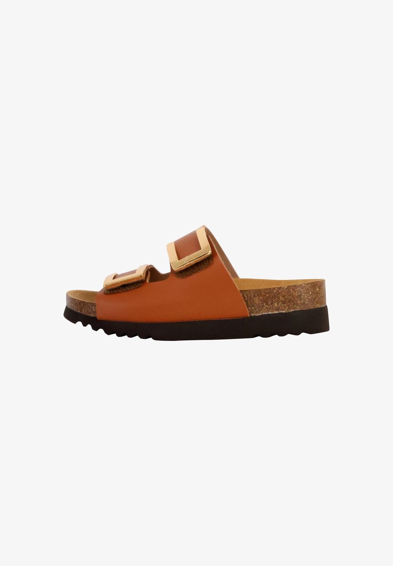 Scholl À ENFILER  MONTEREY STRAPS - Mules - camel