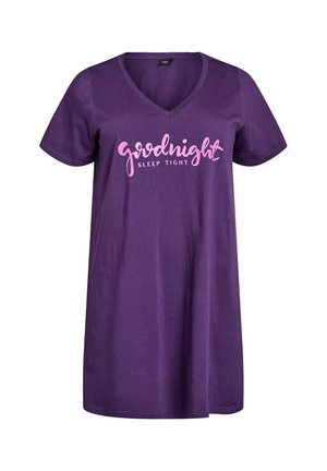 Zizzi Nightie - purple p goodnight