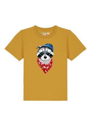 watapparel WASCHBÄR - T-shirt print - ochre