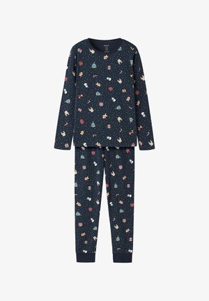 Name it, NKNVISMAS LS NIGHTSET UNISEX - Комплект пижама - blue