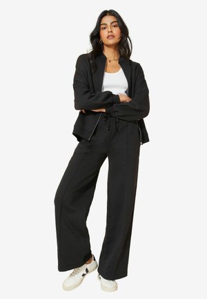 REGULAR FIT ZIP FRONT  - Sweatjakke - black