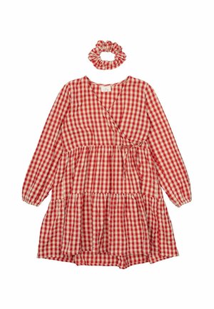 Denné šaty - poppy red check