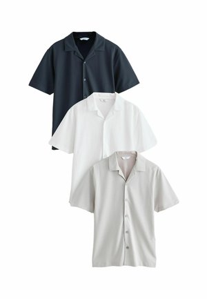 REGULAR FIT  SHORT SLEEVE 3 PACK - Marškiniai - navy gey white