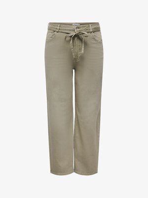 ONLY Carmakoma, STRAIGHT-FIT JEANS CARGIANNA MITTLERE TAILLE GERADE GESCHNITTEN JEANS - Sirgete säärtega teksad - dark olive