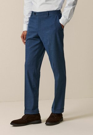 TAILORED HERRINGBONE - Pantalon de costume - bright blue