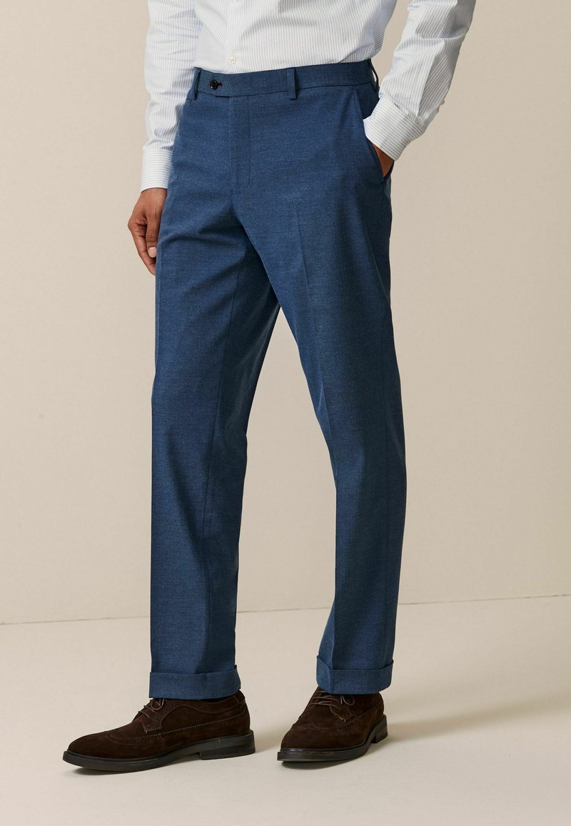Next TAILORED HERRINGBONE - Kostiuminės kelnės - bright blue