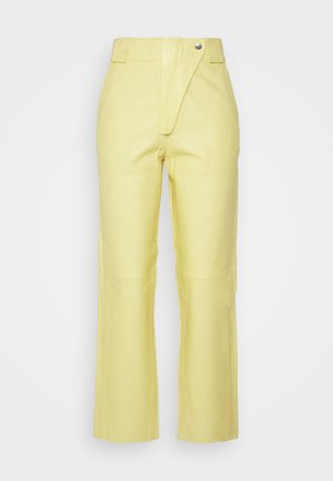 Pantalón de cuero - lime bean