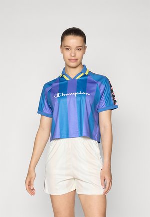 SPORTS HERITAGE V NECK POLO - T-shirt imprimé - blue