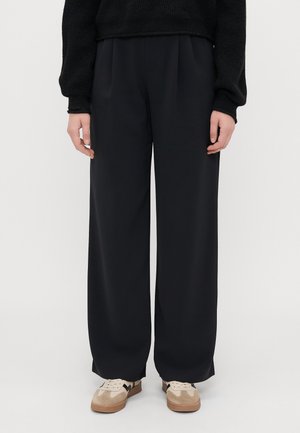 WIDE LEG TRIBECA - Trousers - black