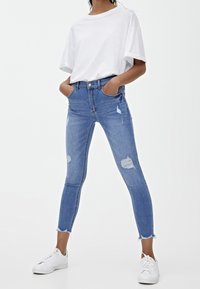 PULL&BEAR Vaqueros pitillo - blue