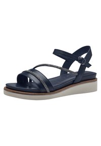 Tamaris Sandály na platformě - navy