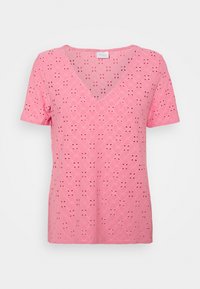 VILA T-shirt med print - pink