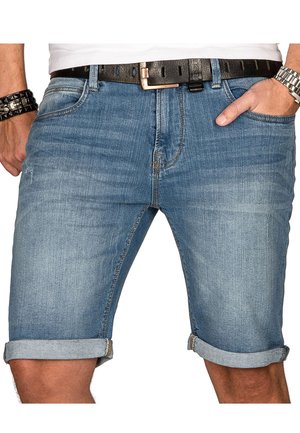 INDICODE  - Denim shorts - hellblau