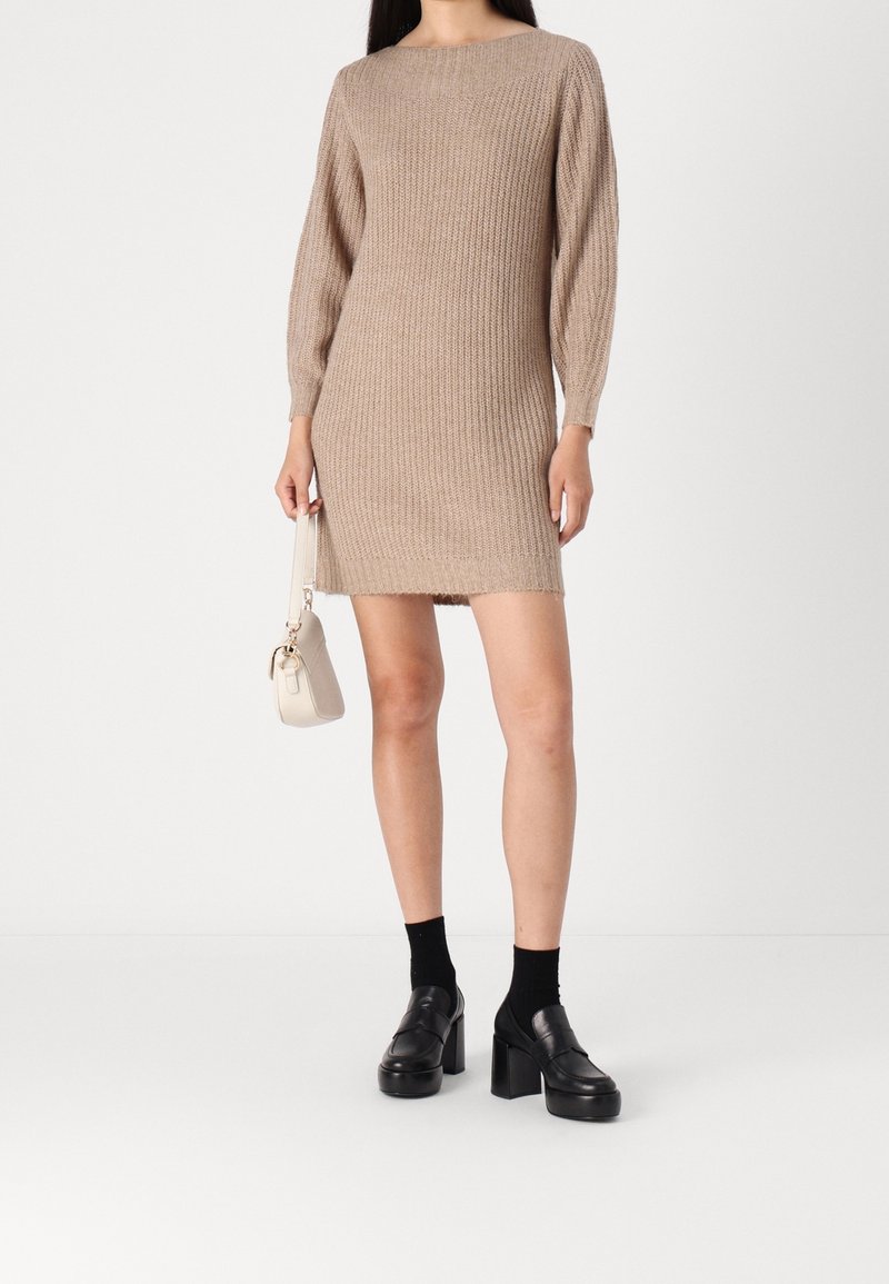 light brown jumper dress ONLY - nav-77 or a basic tee The Little Black Dress Size:8 USA