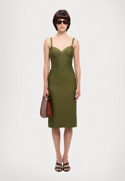 Hervé Léger THE MARIA DRESS - Rochie tip creion - green