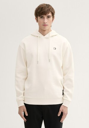 MIT LOGO-DETAILS - Kapuzenpullover - wool white