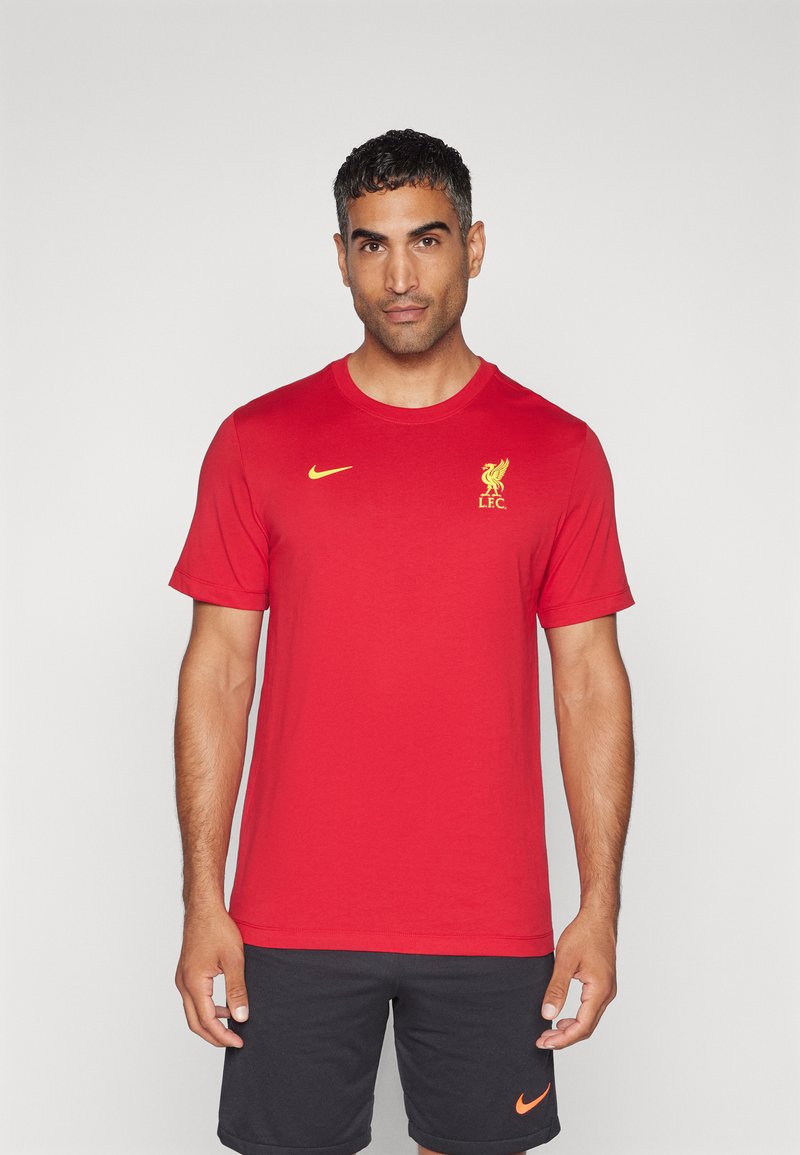 Nike Performance LIVERPOOL FC CLUB ESSENTIAL TEE TShirt print gym red/rot Zalando.at