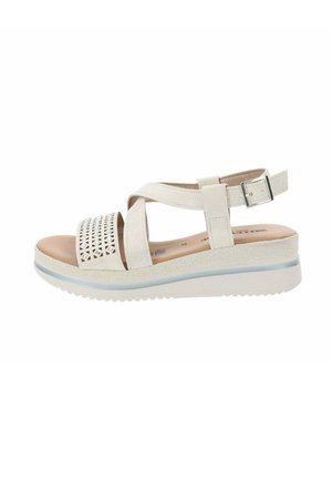 Sandali con plateau - bianco